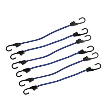BUNGEE CORDS 8MM X 400MM 6 PK