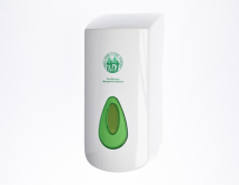SOAP DISPENSER MODULAR REFILLABLE INDUSTRIAL WHITE/GREEN 2LT