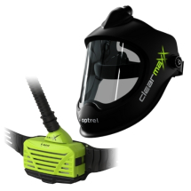 OPTREL CLEARMAXX GRINDING HELMET + E3000X PAPR SYSTEM OPTREL CLEARMAXX GRINDING HELMET + E3000X PAPR SYSTEM