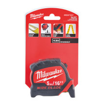 MILWAUKEE PREMIUM WIDE BLADE 5M/16FT (METRIC AND IMPERIAL)
