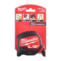 MILWAUKEE PREMIUM WIDE BLADE 8M/26FT (METRIC AND IMPERIAL)