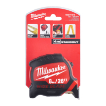 MILWAUKEE PREMIUM WIDE BLADE 8M/26FT (METRIC AND IMPERIAL) MILWAUKEE PREMIUM WIDE BLADE 8M/26FT (METRIC AND IMPERIAL)