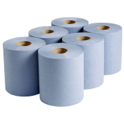 BLUE CENTREFEED ROLLS 2 PLY 6PCK