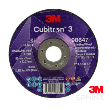 3M CUBITRON 3 115MM X 7MM T27 GRINDING DISC 3M CUBITRON 3 115MM X 7MM T27 GRINDING DISC