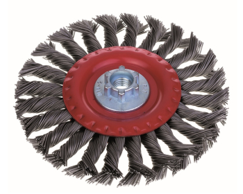 JAZ TWISTED KNOT WHEEL 125MM 0.50MM ST/ST M14 THREAD JAZ TWISTED KNOT WHEEL 125MM 0.50MM ST/ST M14 THREAD