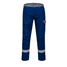 PORTWEST BIZFLAME ULTRA TWO TONE TROUSERS ROYAL BLUE 40inch