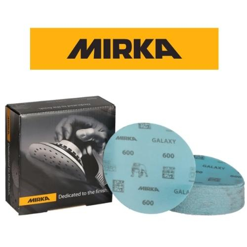 Carta Abrasiva Mirka Galaxy Grana 60 – Per Resina Epossidica, Legno, Metallo (50 Dischi 125 Mm)