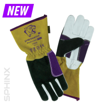 PANTHER PRO TIG GLOVE GOLD & PURPLE SIZE 8