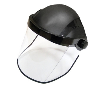 BLACK BROWGUARD COMPLETE POLYCARBONATE CLEAR VISOR