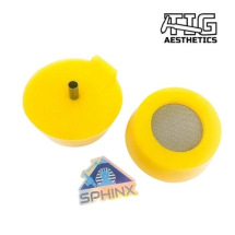 TIG AESTHETICS SILICONE PURGE PLUGS 2.5inch YELLOW (2 X PACK)