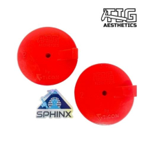 TIG AESTHETICS SILICONE PURGE PLUGS 2inch RED (2 X PACK)