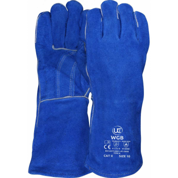Blue Gauntlet Welding Gloves